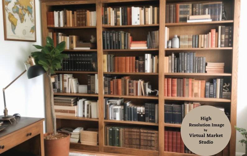 Zoom Background Modern Office With Bookshelf : Elevate Your Virtual Presence With Premium Zoom 