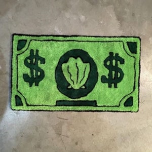 Mr. Krabs Dollar Tufted Rug - Fluffy Tufted Rug