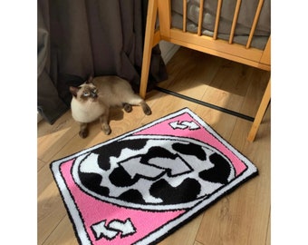 Uno Reverse Handmade Rug - Etsy
