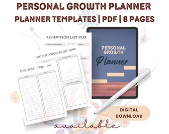 PLANIFICADOR DE CRECIMIENTO PERSONAL / Plan de Crecimiento / Autodesarrollo / Autosuperación / Crecimiento Personal / Planificador de Estilo de Vida / Planificador de Crecimiento pdf