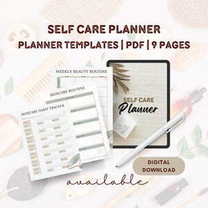 SELF CARE PLANNER | Self Care Tracker | Self Care Checklist | Self Care Journal | Self Love Printable | Digital Self Care Printable Pdf
