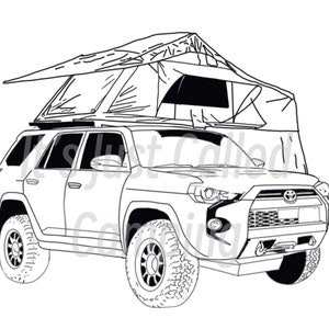 Toyota | 4Runner | coloring page | Printable