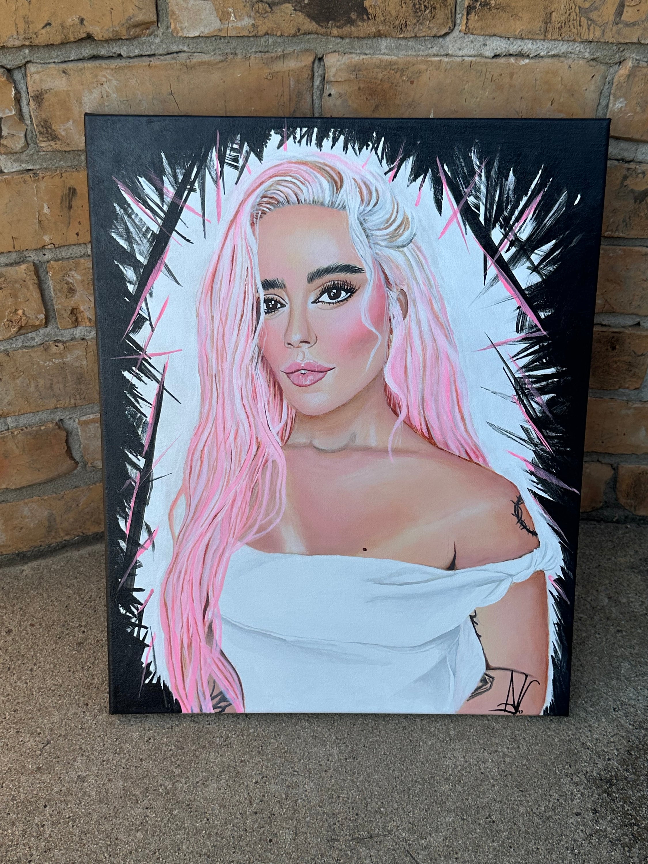 Karol G Original Painting, Karol G Portrait, Acrylic, Fan Art, Canvas Karol G Painting - Etsy