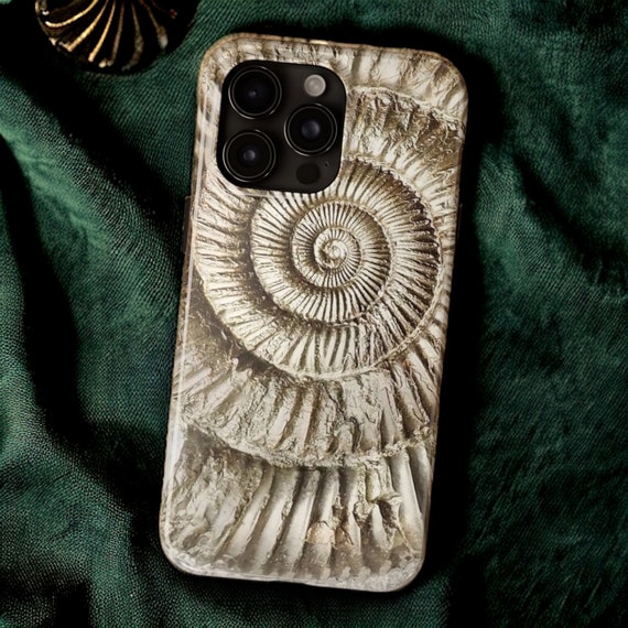 Ammonite iPhone Case Unique iPhone 15 14 13 12 Pro Max and Mini Case Nautical Fossil Design Gift for Him Rare Shell Inspired Design Etsy Canada