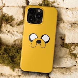 Jake the Dog iPhone Case / iPhone único 15, 14, 13 Pro, inspirado en dibujos animados, regalo para él, regalo de novio, diseño de tiempo de aventura, cara naranja