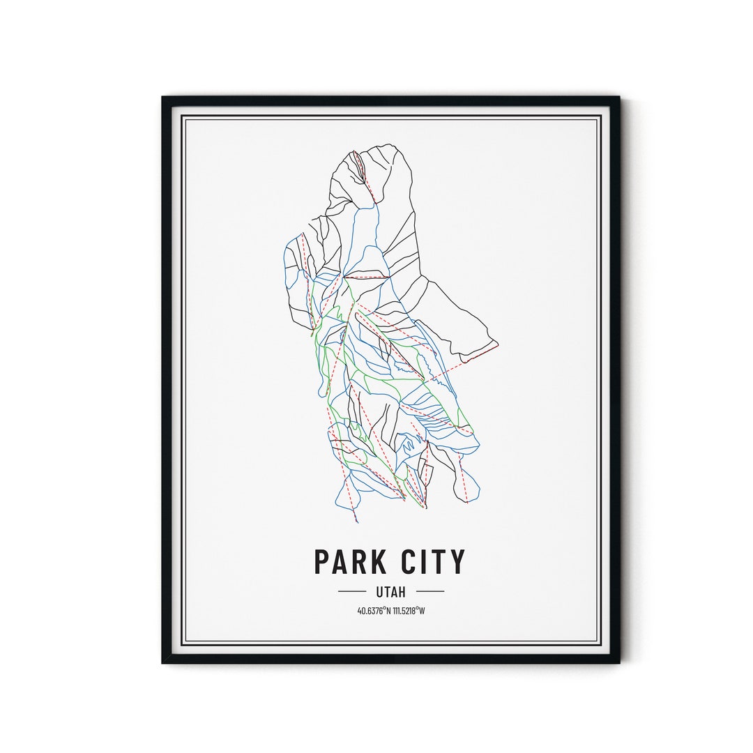 Mtb Trail Map Poster Mtb Trail Map Poster