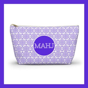 Chic Mahjong Tile Bag: Polyester Travel Pouch