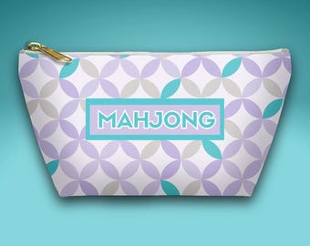 Bolsa de viaje de poliéster para fichas de Mahjong