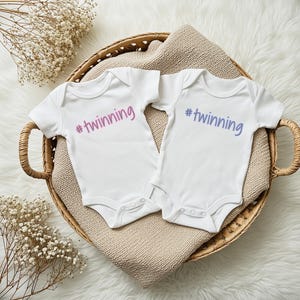 Bitty Twins clothes, Bitty Twins, Twins Onesie, Twins Announcement Onsie, Onesies for twins, Twins Announcement, Twins Going Home