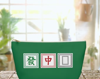 Mahjong Tile Bag: Chic Polyester Mahjong Accessory