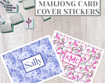 Personalized Mahjong Card Stickers