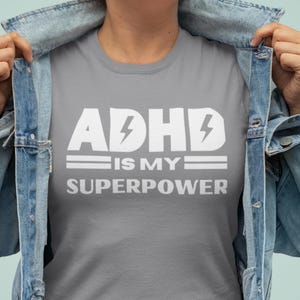 ADHD ACDC Comfort Colors Shirt: Unisex Ring-Spun Cotton Tee