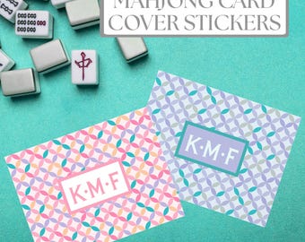 Personalized Mahjong Card Stickers