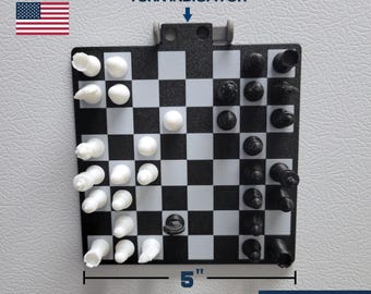 Magnetic Fridge Chess Set – Fun Kitchen Game – Gift for Teachers – Unique Fridge Decor
