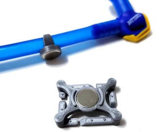 Magnetic Backpack Strap Clip for CamelBak Style Hydration Hose | Universal Hydration Tube Holder