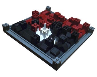 3D Printed Strategy Board Game Set | Classic Cathedral Game | Medieval City Tabletop | USA