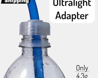 Ultralight Water Bottle Hose Adapter – 28mm Cap for Minimalist Backpacking Gear