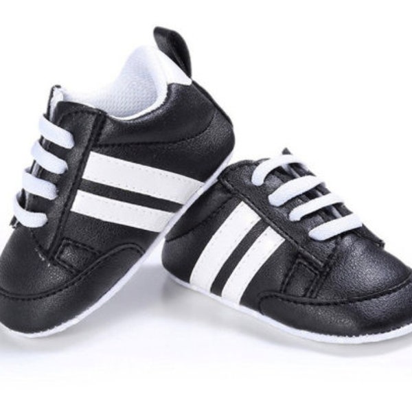 Baby Shoes Boys and Girls Comfortable Velcro with Stripes Classy and Sport