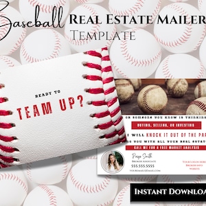 Cartolina estiva immobiliare, marketing immobiliare, volantino per agente di baseball, biglietto per agente di farming, modello Canva modificabile, post sui social media