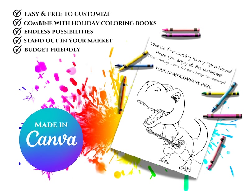 Virginia Real Estate Kids Activity Coloring Book, Realtor Branding, Open House, Agent Marketing, Lead Generation, Closing Gift, Pop By Gift image 7
