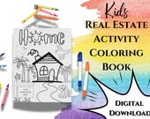 Florida Real Estate Kids Activity Coloring Book, Realtor Branding, Open House, Agent Marketing, Lead Generation, Closing Gift, Pop By Gift