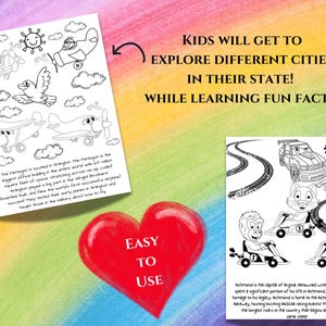 Virginia Real Estate Kids Activity Coloring Book, Realtor Branding, Open House, Agent Marketing, Lead Generation, Closing Gift, Pop By Gift image 4