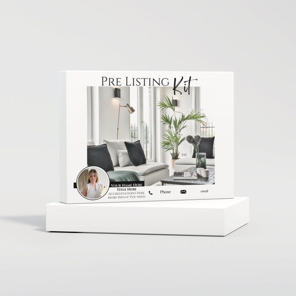 Kit de pre-listado del vendedor, marketing inmobiliario, plantilla de bienes raíces, guía del vendedor, Canva, bienes raíces, agente inmobiliario, paquete de pre-listado, agente inmobiliario