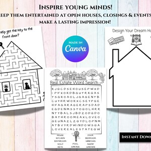 Virginia Real Estate Kids Activity Coloring Book, Realtor Branding, Open House, Agent Marketing, Lead Generation, Closing Gift, Pop By Gift image 2