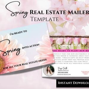 Frühling Postkarte - Grundbesitz Marketing Vorlage, Sofort Download Bewirtschaftung Karte & Mailer für Realtors Social Media Post Realtor