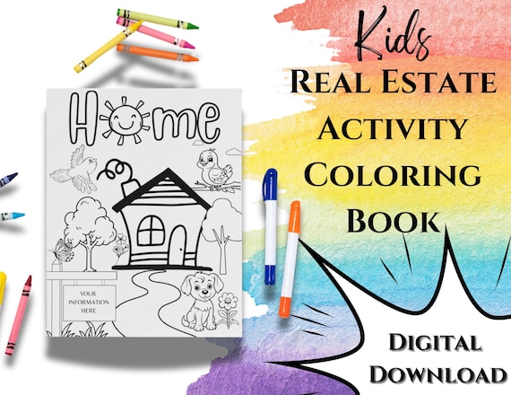 New York Coloring Book Kids: Printable NYC Landmarks, Family Friendly | Realtor Marketing, Open House Activity | 8.5x11 Pages