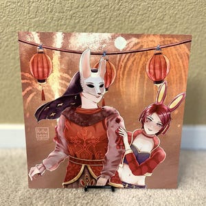 Huntress & Feng Min LNY 9&quot;x9&quot; Print | Dead by Daylight
