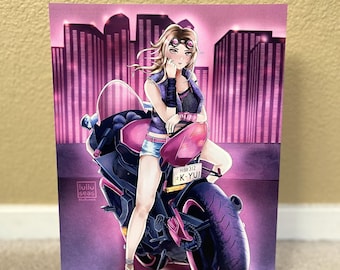 Yui Kimura Motorcycle 8.75&quot;x11.75&quot; Print | Dead by Daylight