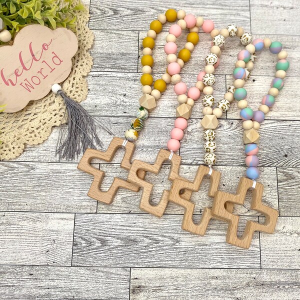 Silicone Rosary Teether Etsy