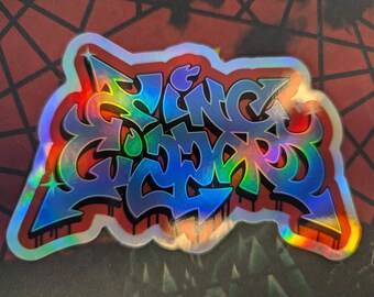 King Gizzard Tag Holographic Sticker