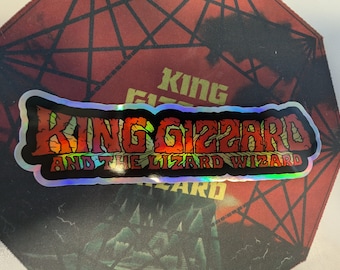King Gizzard and the Lizard Wizard Holographic Sticker