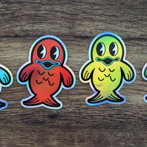 KGLW Fishies Holographic Stickers