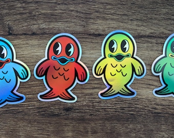 KGLW Fishies Holographic Stickers
