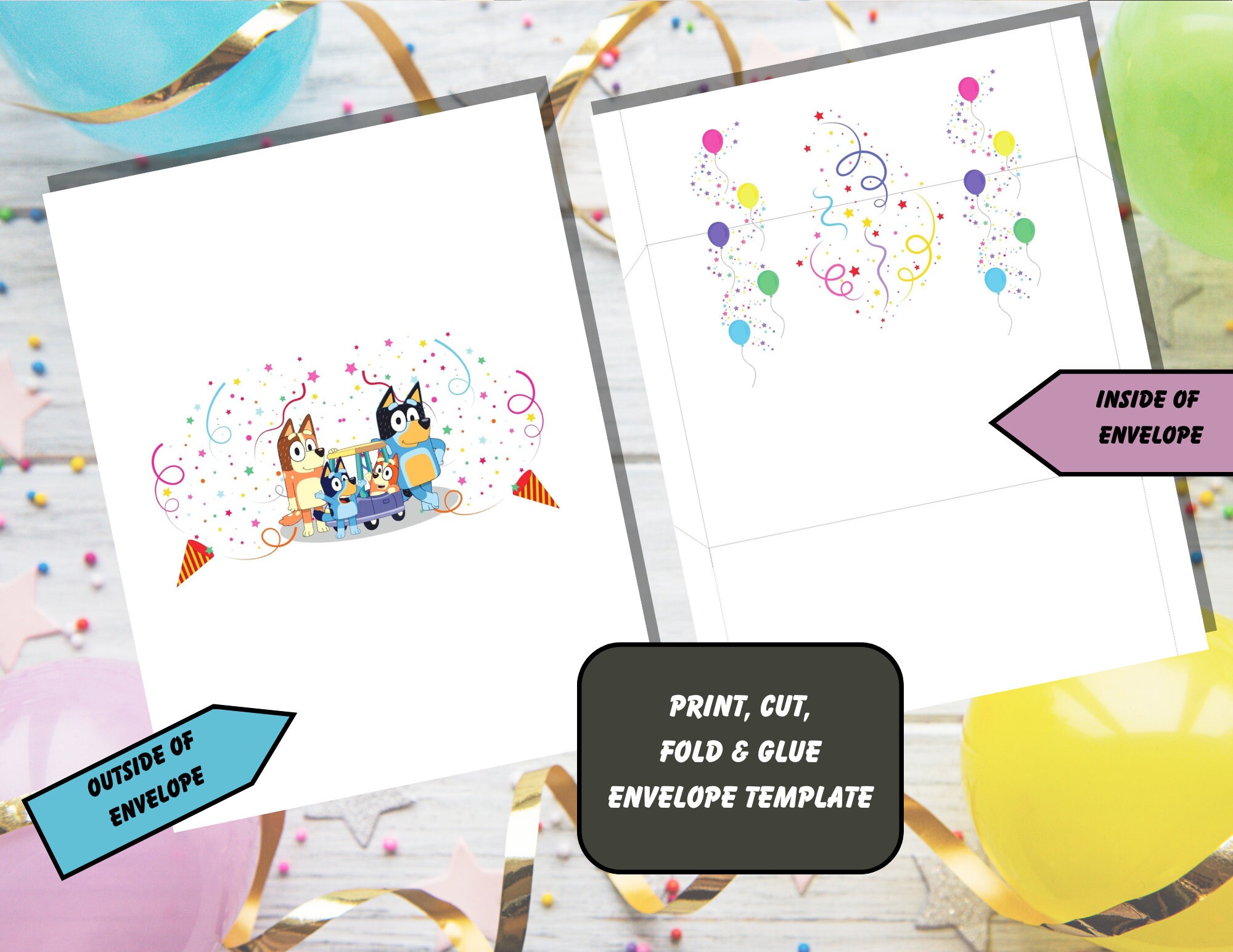 Printable Panda Digital Card