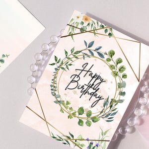 Religious Birthday Card Printable, Printable Birthday Card, Large Font Birthday Card