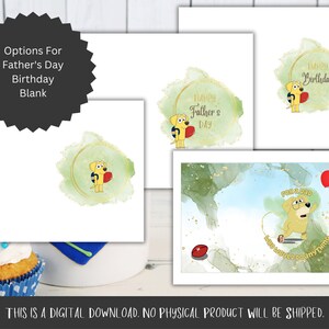 Fathers Day Card, Birthday Card, Bluey, Pat, Dad Printable Card - Etsy