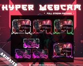 Premium Webcams Stream Package Full Twitch Stream Overlays Animated  Stream for Twitch Streamers Multi Colors