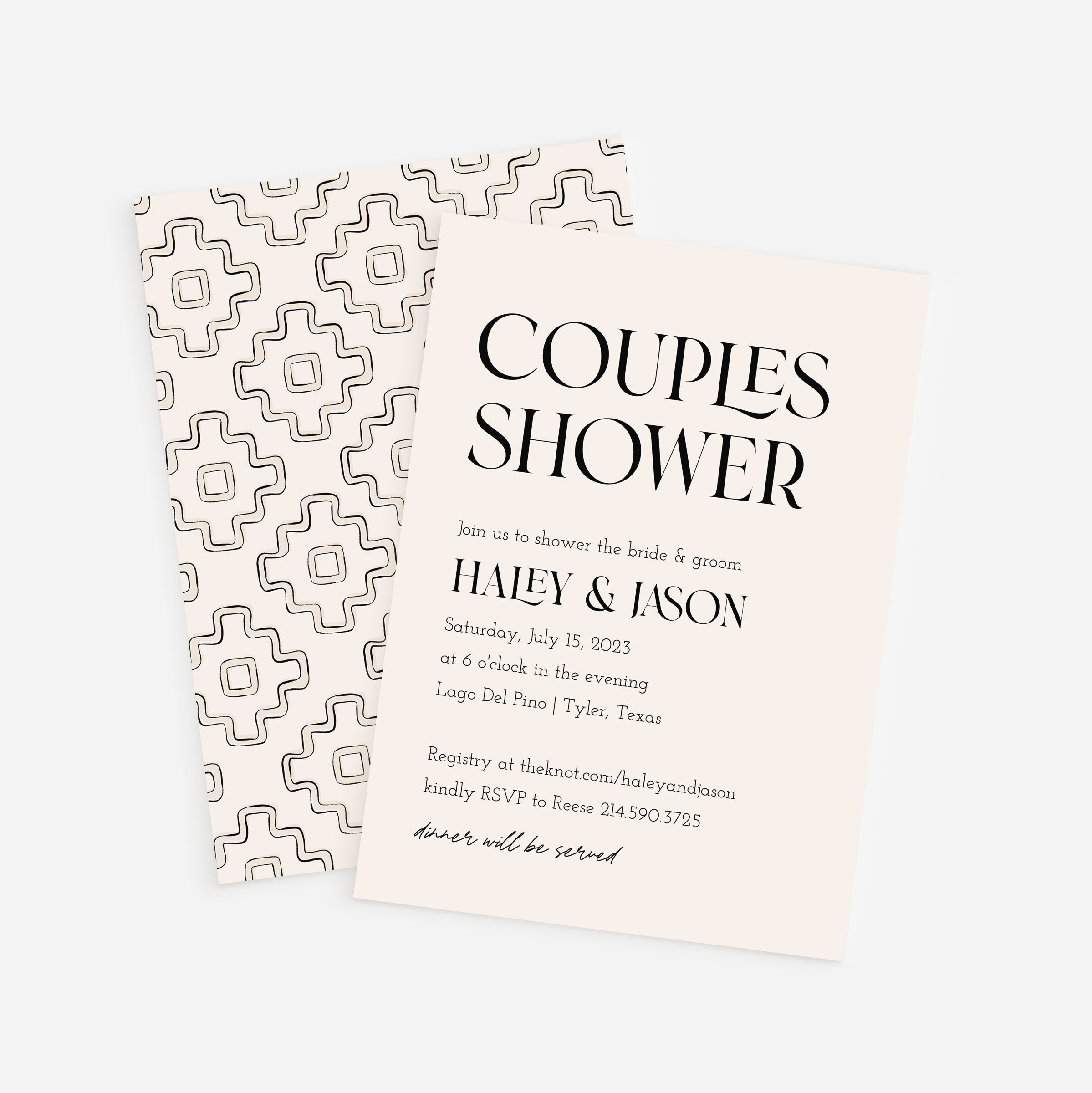 Minimalist Couples Shower Invitation Modern Shower Etsy