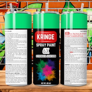 Kringe lichtgroene spuitbus vijl voor sublimatie 20oz skinny beker