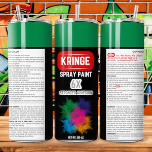 Kringe groene spuitbus vijl voor sublimatie 20oz magere beker
