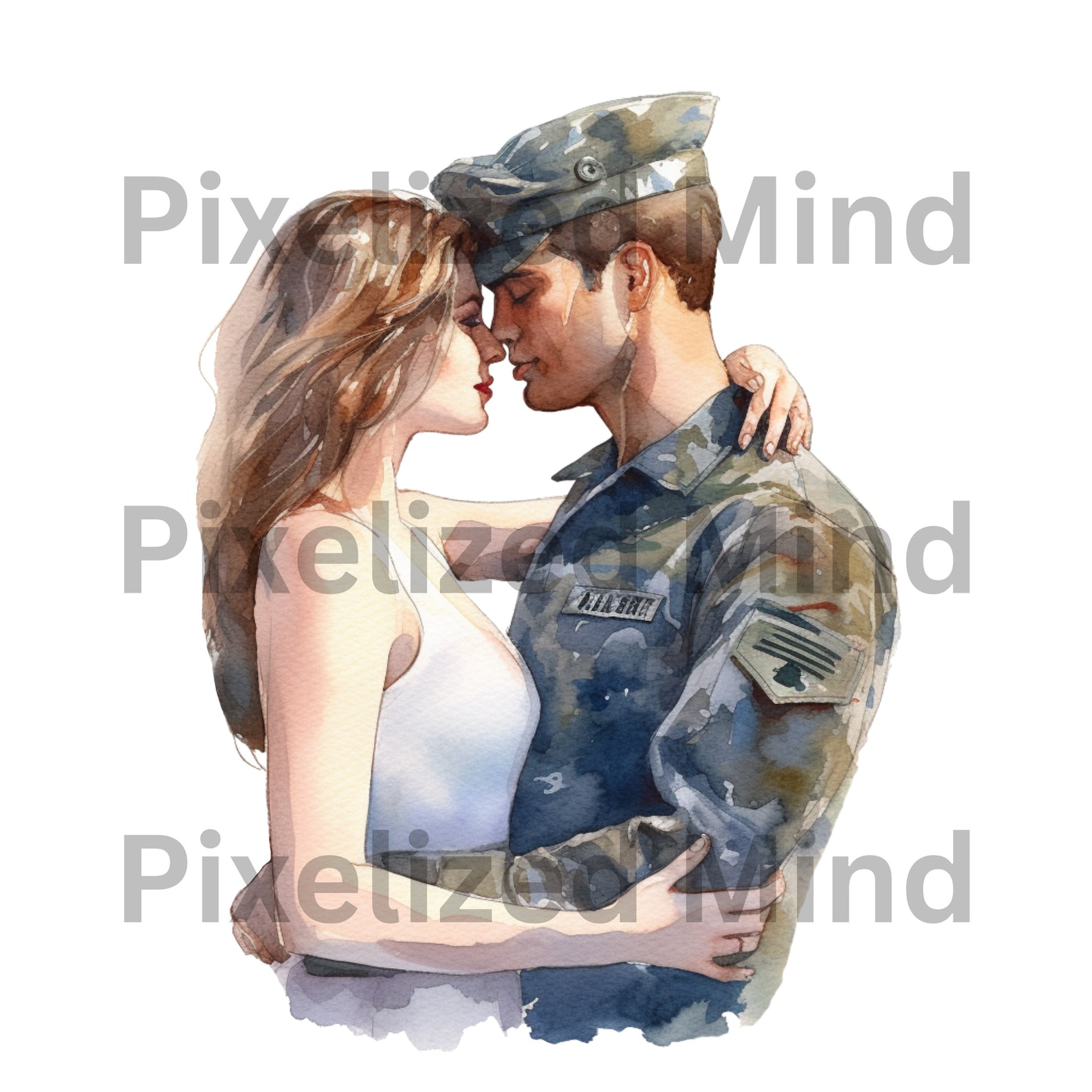 Memorial Day Watercolor Clipart Bundle Transparent Background PNG ...