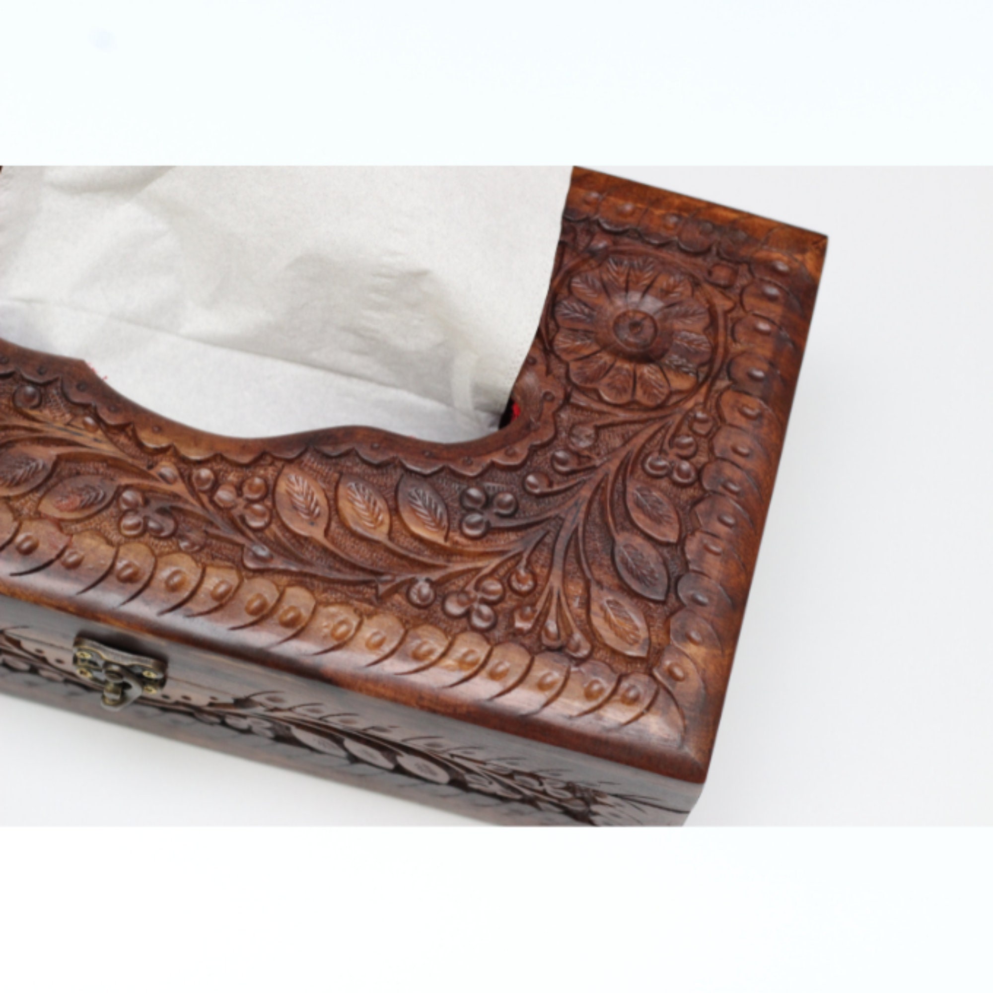 Carved Tissue Box 