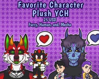 YCH Furry/Oc Holding Plush