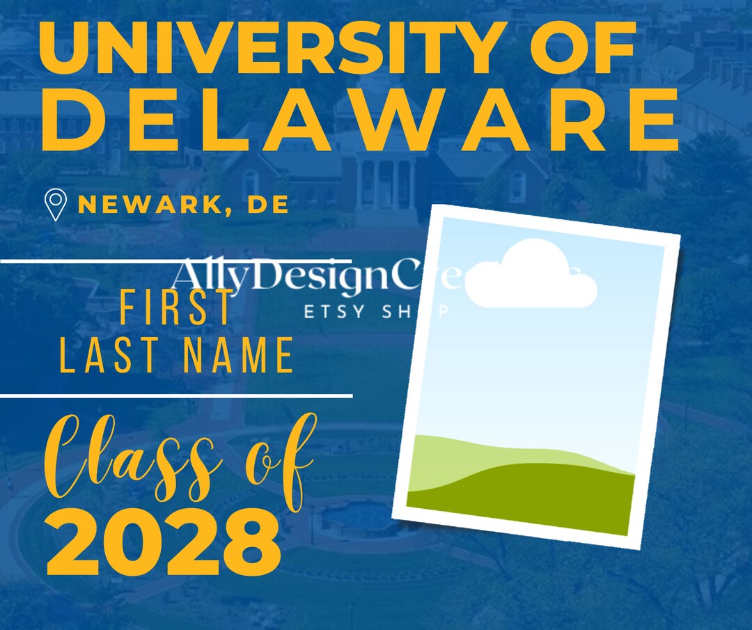 3 Delaware Digital Template, University of Delaware Editable Template