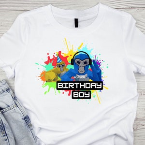 gorilla tag png | gorilla Anhänger Geburtstag | Gorilla Anhänger | Geburtstagskind | Geburtstag einladen | Gamer Geburtstagsparty | Gorilla vr | trend png