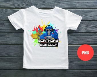 gorilla tag png | gorilla tag birthday | gorilla tag | trending theme | birthday invite | gamer birthday party | gorilla vr | trending png